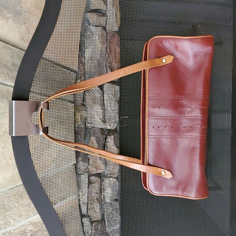 Banana Republic Leather Burgundy shoulder Bag